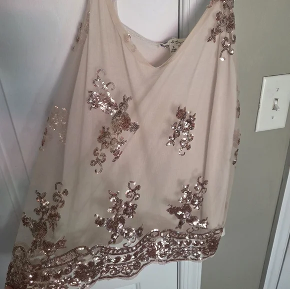 About A Girl Pink Embellished Sleeveless Camisole - Picture 4 of 7